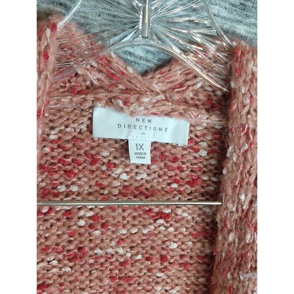 {2} Women’s Sz 1X New Directions Open Front Knit Cardigan Sweaters - Picture 6 of 12